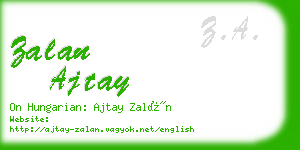 zalan ajtay business card